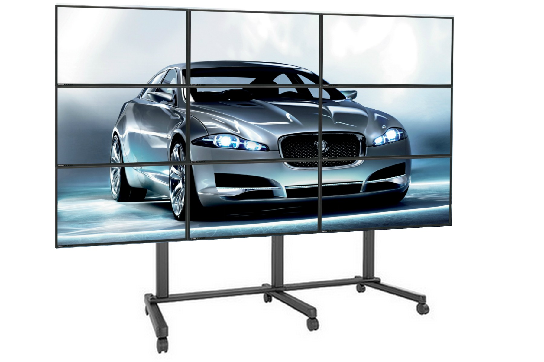 Soporte multipantallas para 9 televisores Soporte multipantallas para 9 televisores